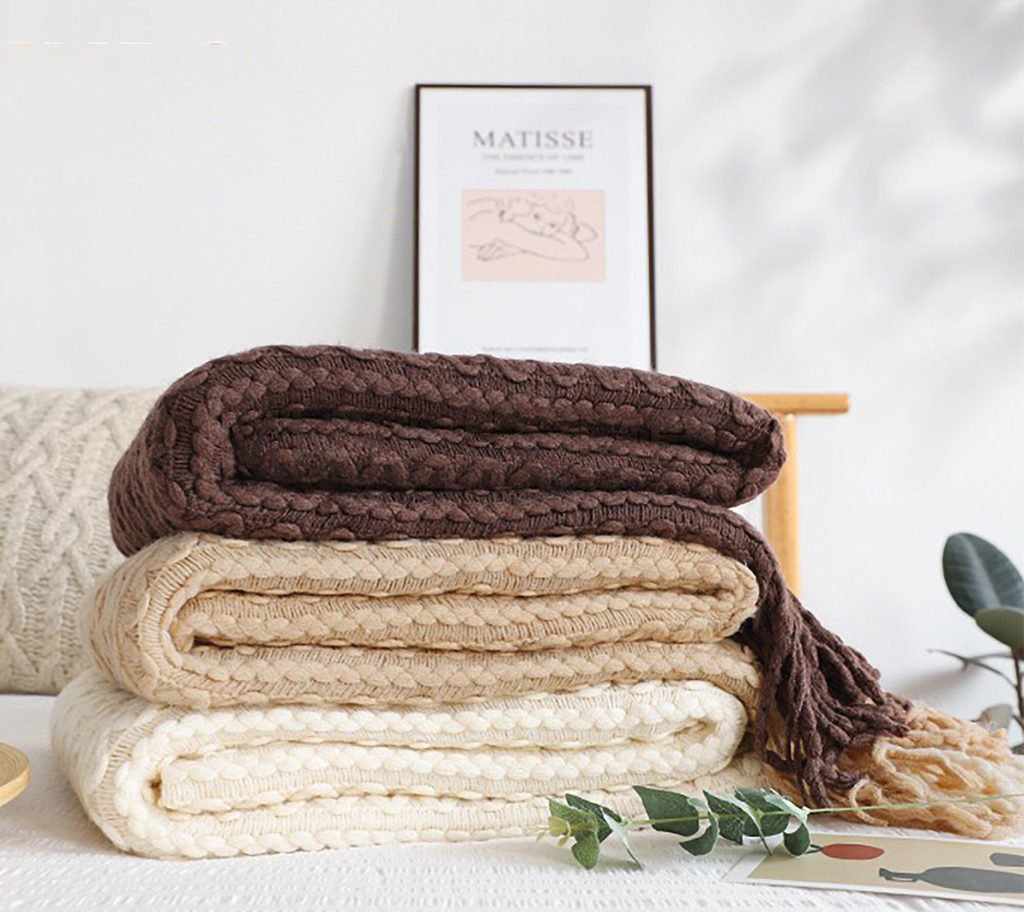 Elegant Lace Knit Throw Blanket Lace Woven Throw Blanket Etsy