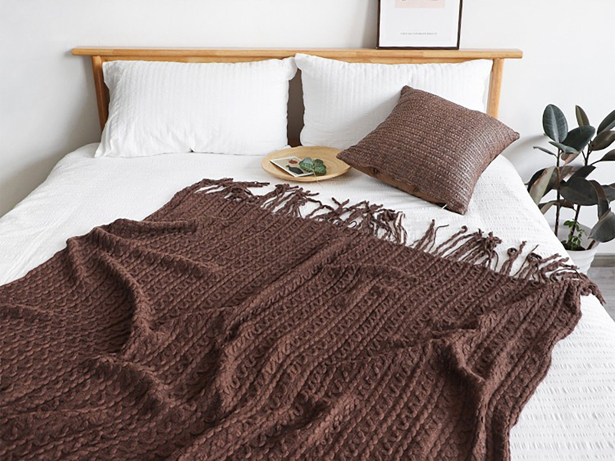 Elegant Lace Knit Throw Blanket Lace Woven Throw Blanket Etsy