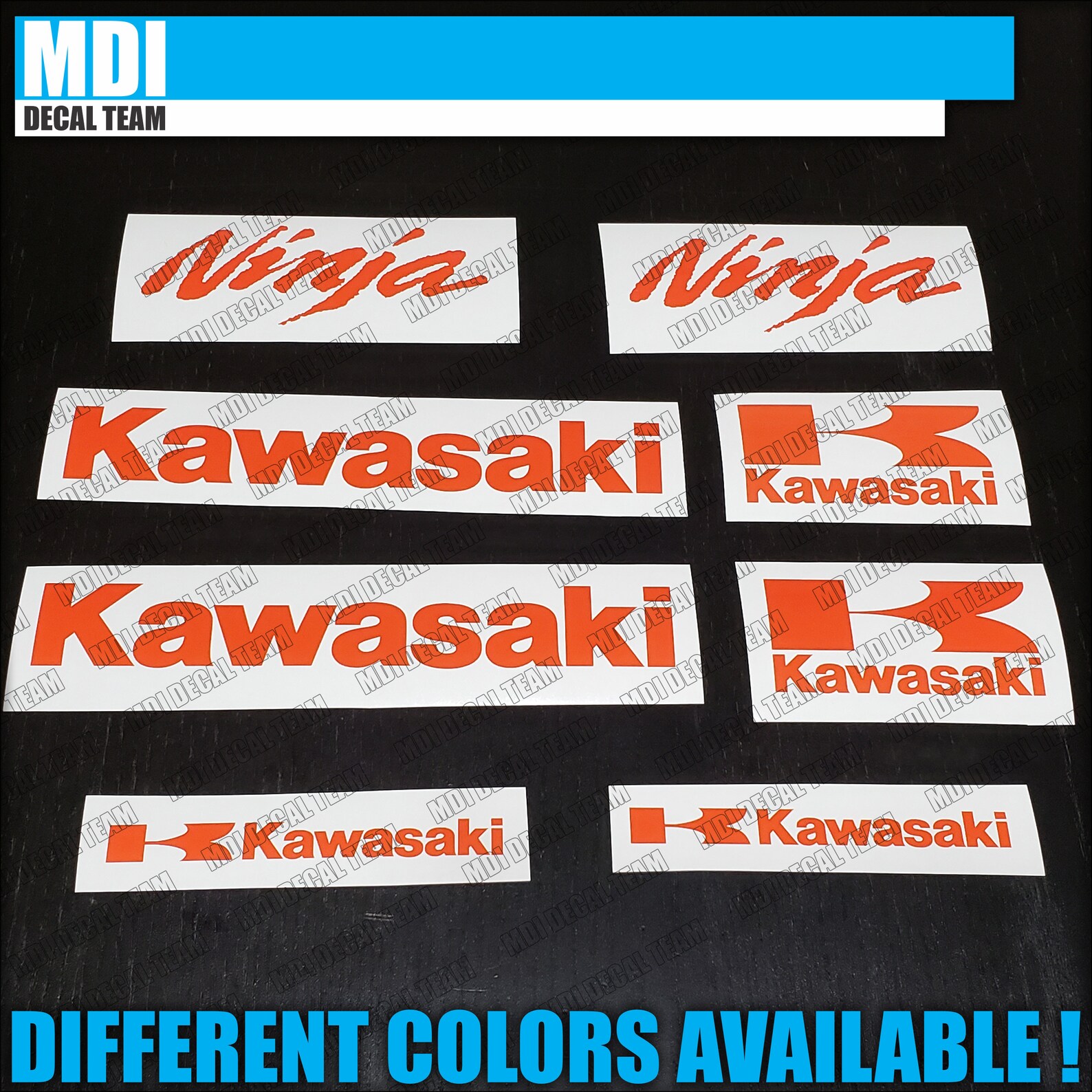 KAWASAKI Ninja Universal Decal Set of decals Sticker KX ZX Z Etsy