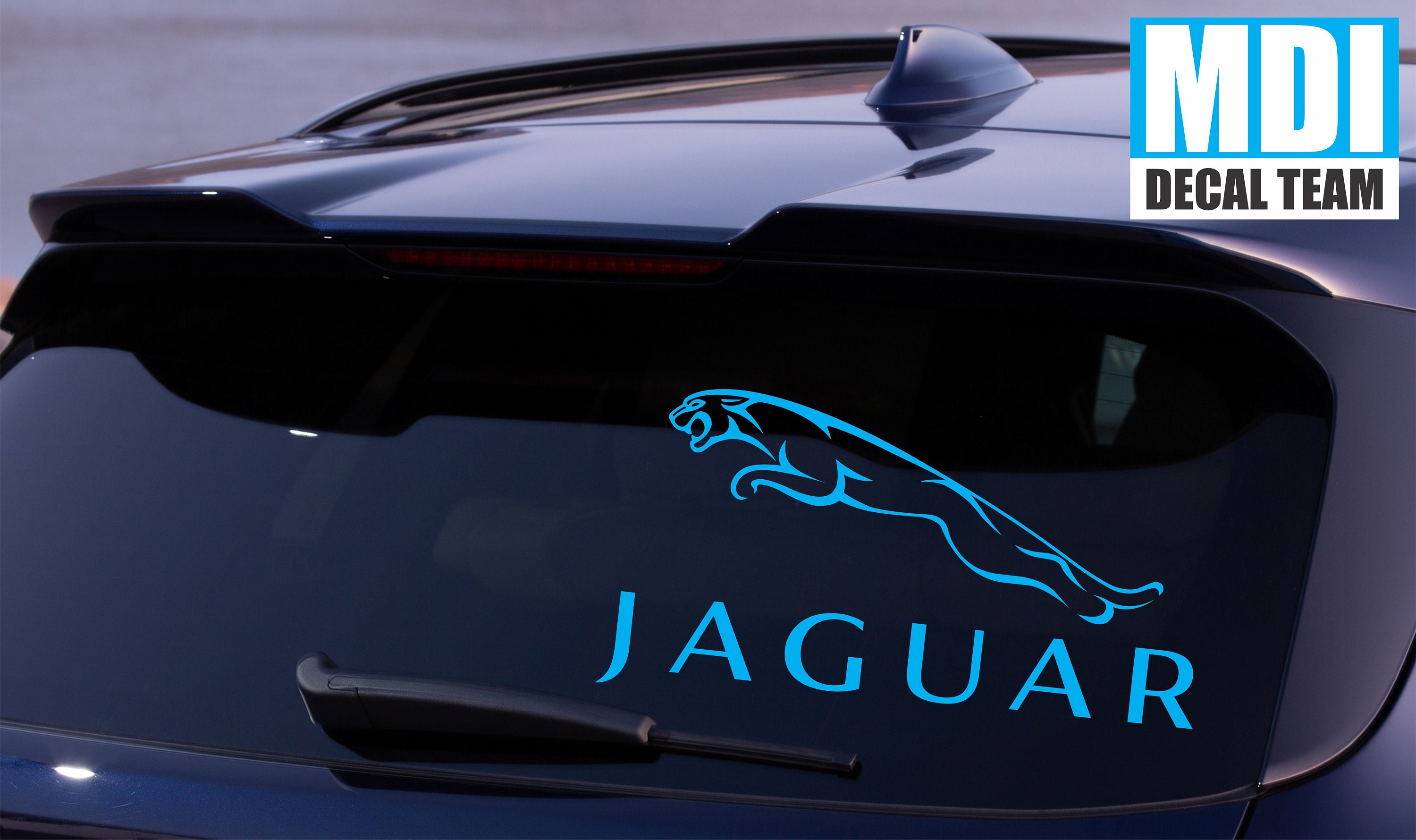 Jaguar Decal Emblem Logo Windshield Vinyl Sticker Graphic xj Etsy
