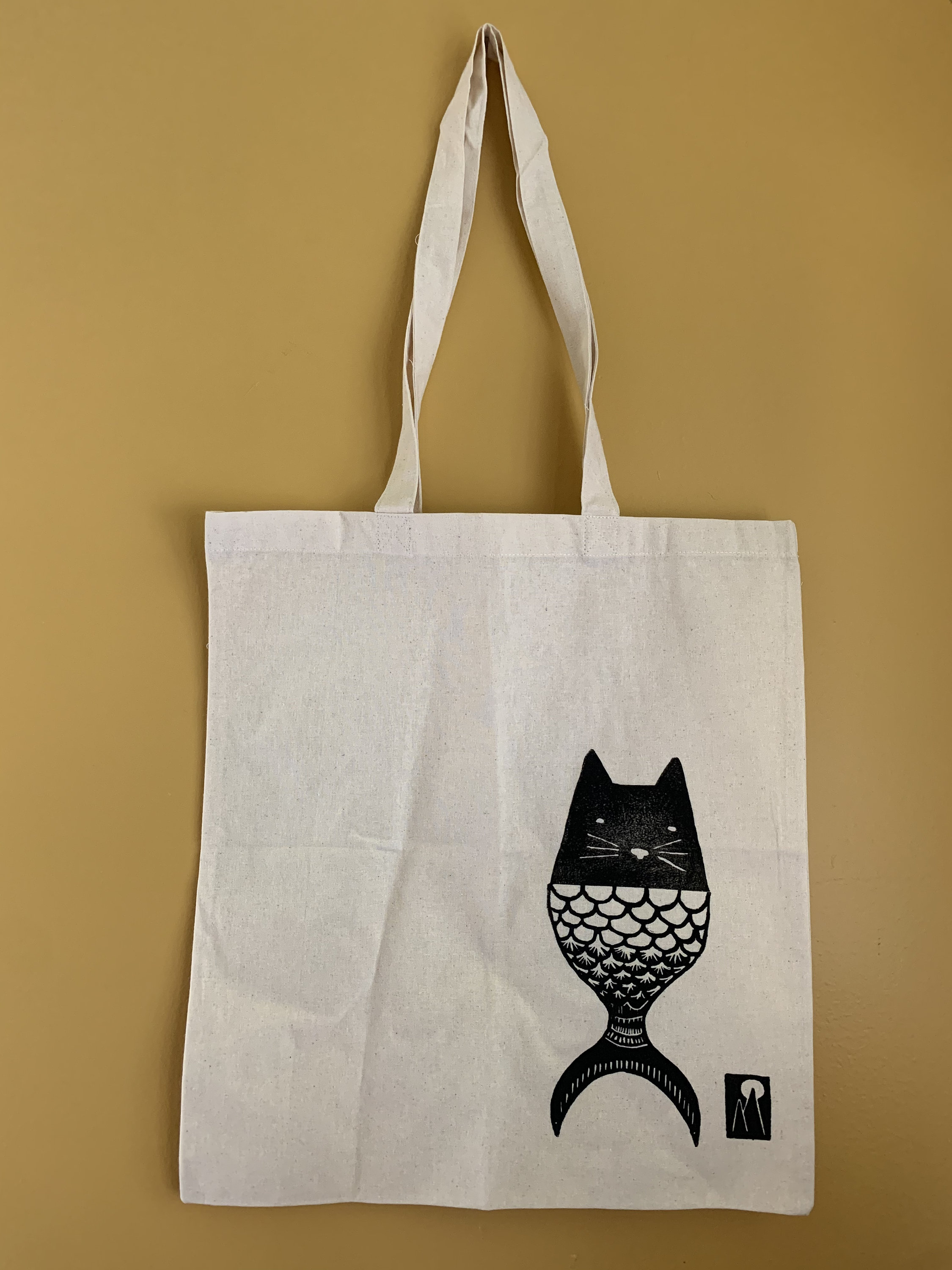 Catfish tote bag Etsy