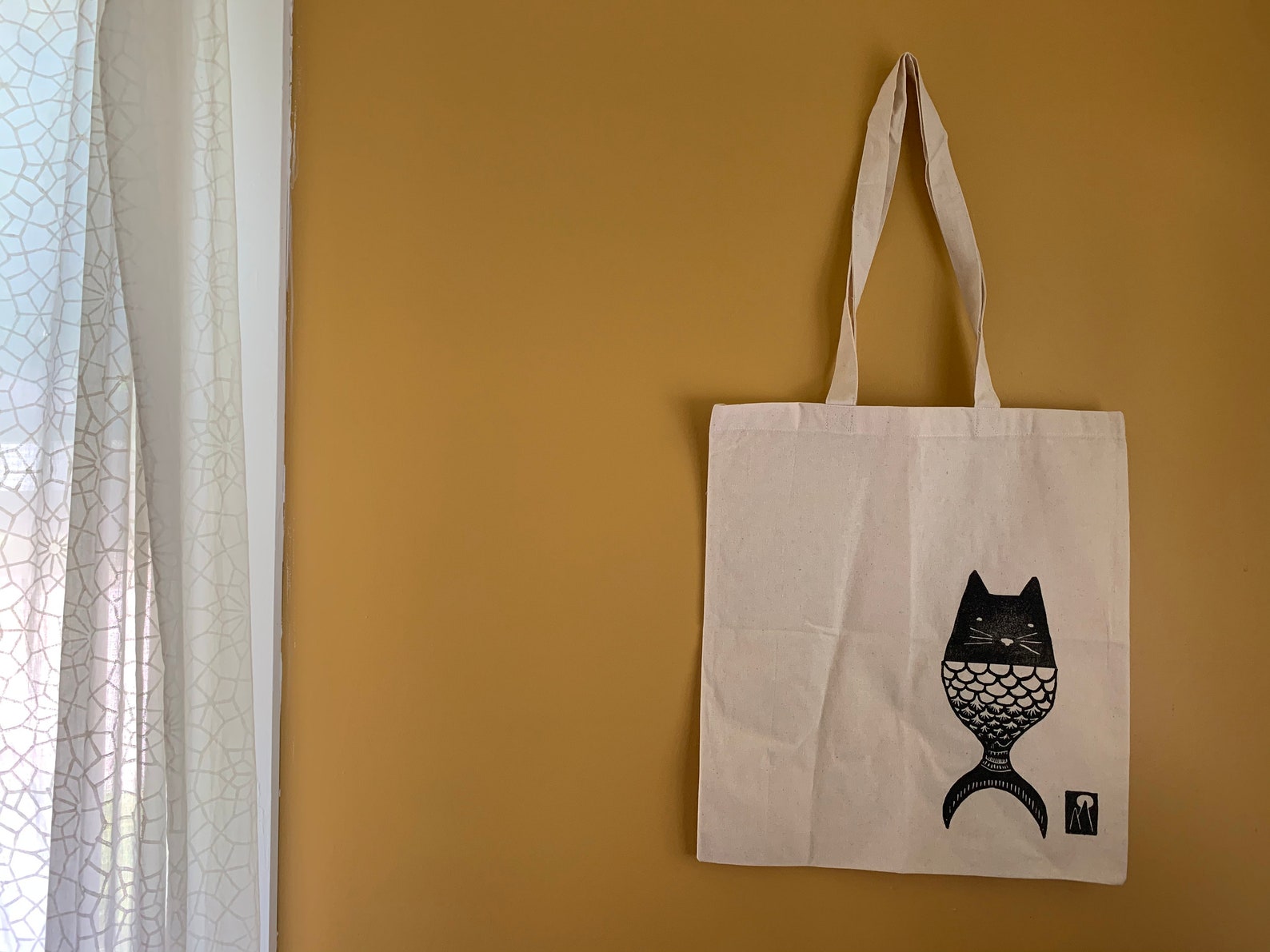 Catfish tote bag Etsy