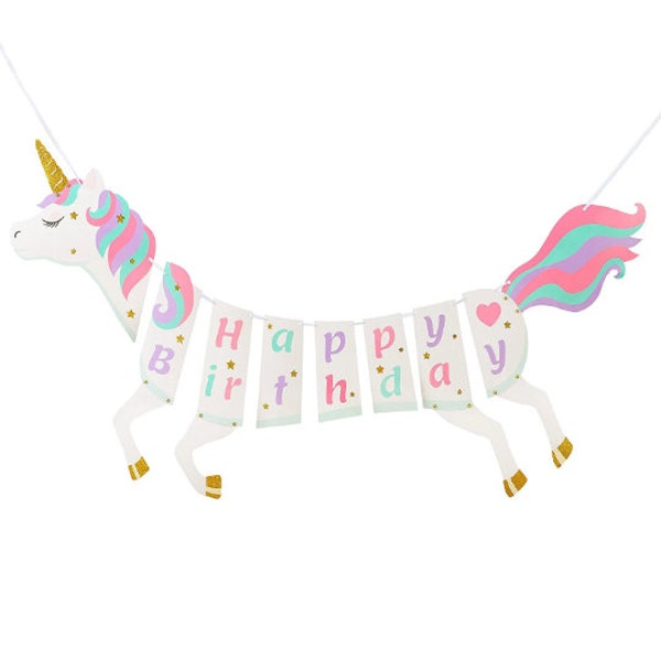 Unicorn Birthday Banner, Rainbow Unicorn Happy Birthday Banner, Unicorn Party, Happy Birthday Banner, Unicorn Party, Unicorn Birthday