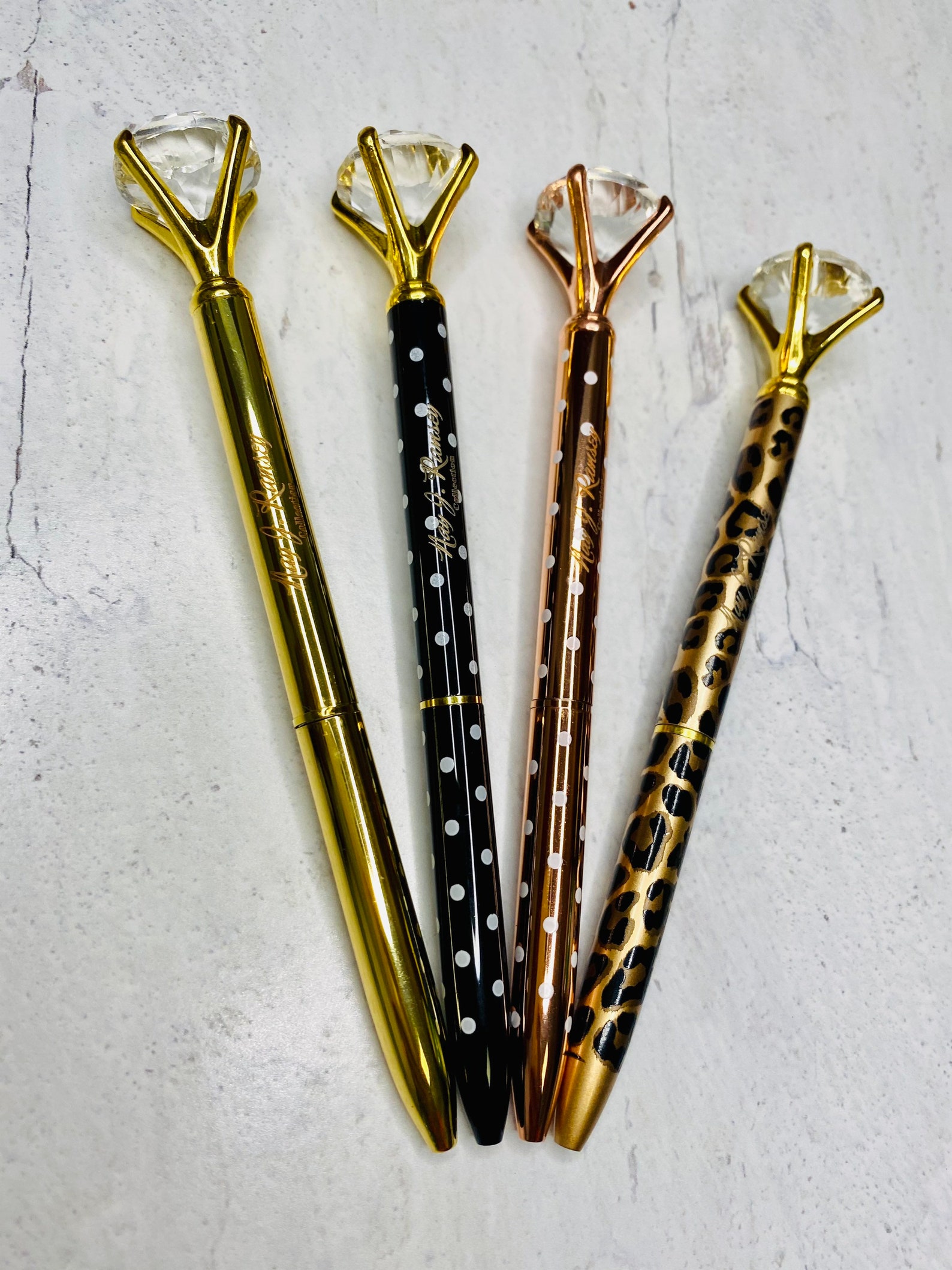 Diamond Pens/ Large Crystal Diamond pens/ Crystal Gem Pen Etsy