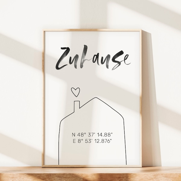 Bild Mit Koordinaten Zuhause