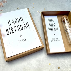 Geldgeschenk zum Geburtstag mit Reagenzglas Wunscherfüller zum runden Geburtstag Geldgeschenk Reise personalisierte Geschenkbox Bild 2