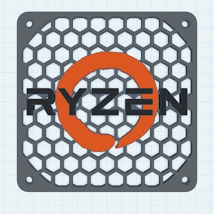 AMD themed Fan Covers / Grills STL Downloads for 3d Printing
