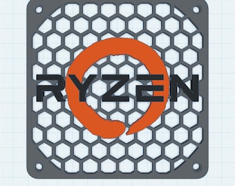 AMD themed Fan Covers / Grills STL Downloads for 3d Printing