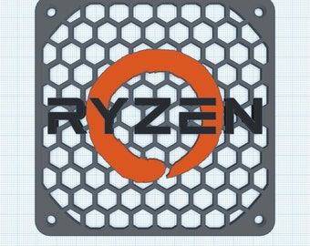 AMD themed Fan Covers / Grills STL Downloads for 3d Printing