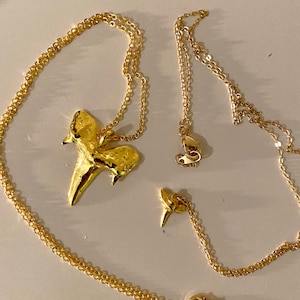 Gold-Plated Shark tooth Necklace