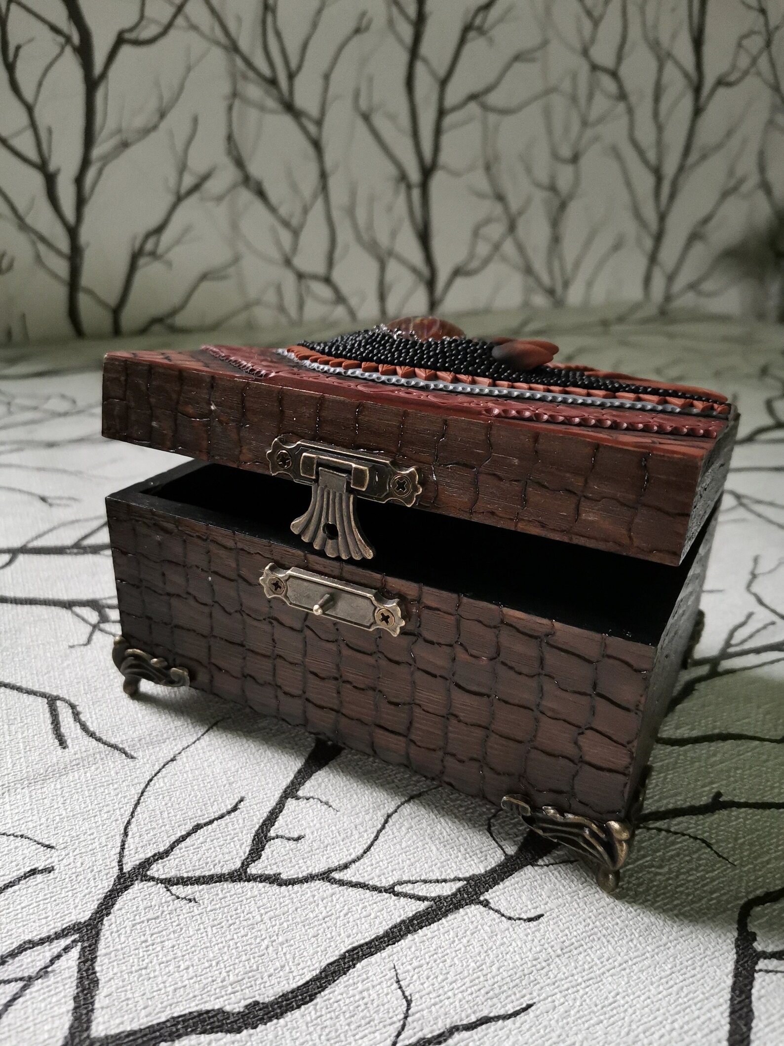 Dragon box. Unique wood box. Decorative wooden box with Eye of Etsy