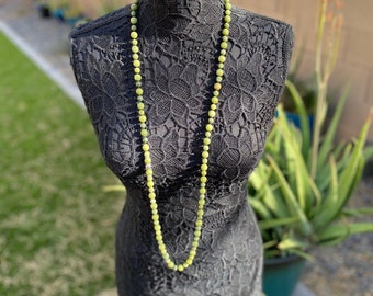 Jade hand knotted mala with Buddha bead