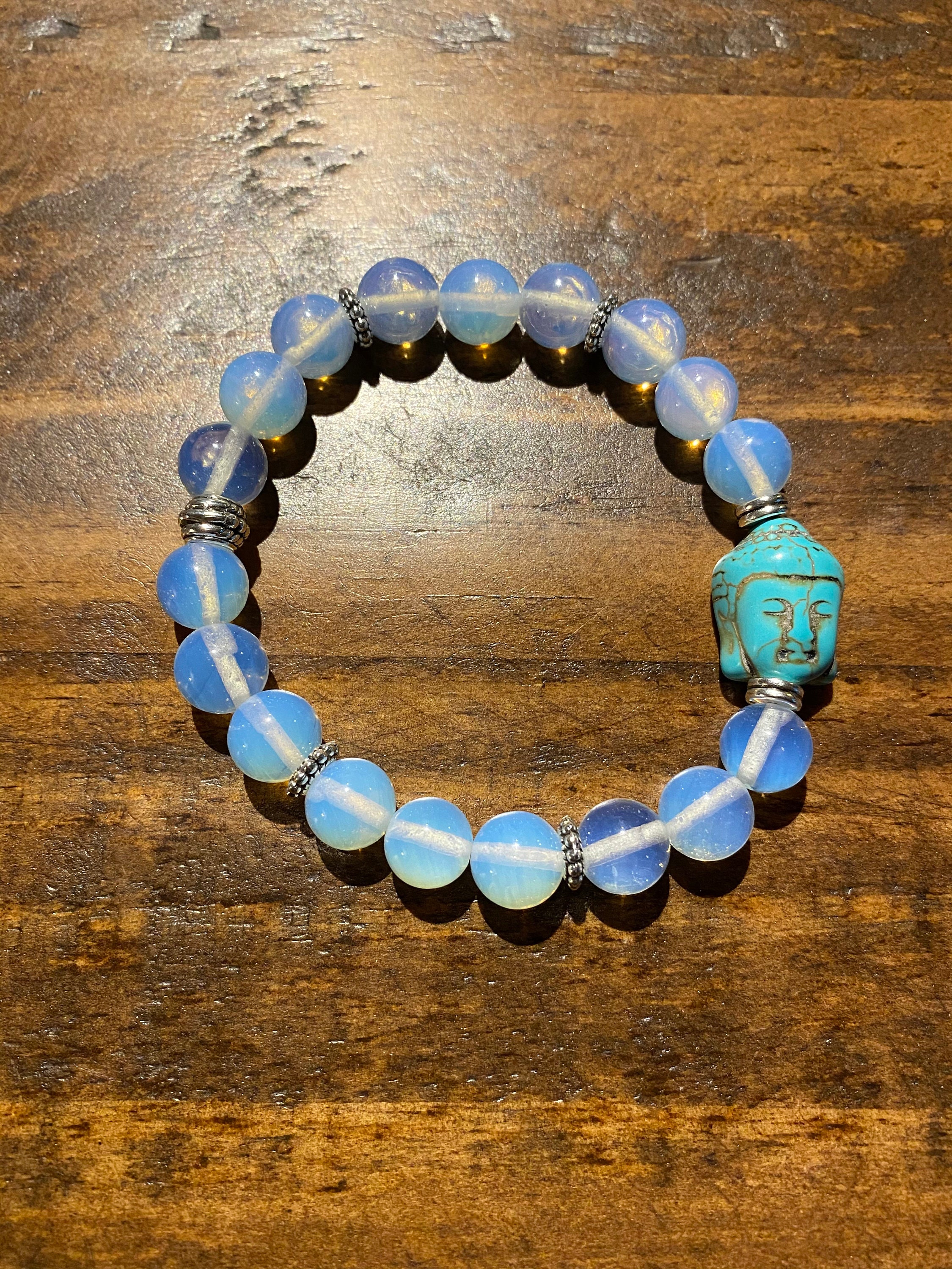 Beautiful opalite bracelet set of 4 pieces | gemstone/crystal jewelry