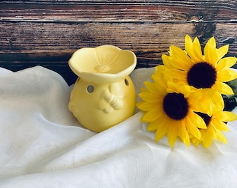 Handmade Ceramic Wax Warmer Bundle: Tea Lights & Wax Melts