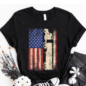 Truck Driver T-Shirt - Gifts for Truck Drivers - Truck Driver Shirt - Truck Driver USA American Flag Patriotic Trucker T-Shirt
