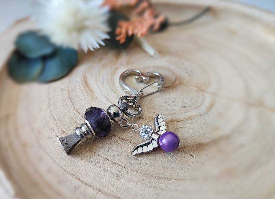 Key ring made from your horse's hoof nail - unique lucky charm guardian angel keepsake memory