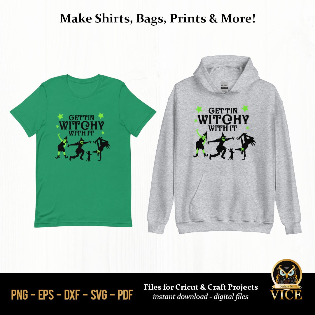 Witch SVG Dancing Witches Getting Witchy With It Funny Etsy