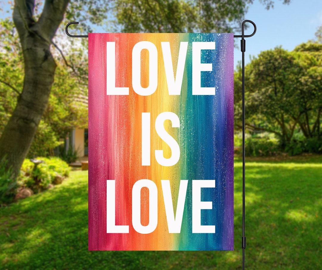 Pride Garden Flag, LGBTQ, Gay Pride, Rainbow Flag, Love is Love, Pride ...