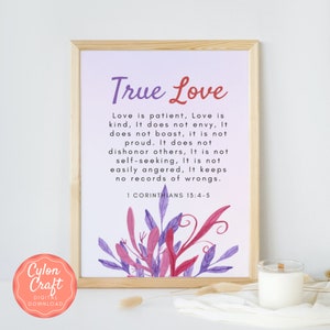 Couple In Christ, True Love Quotes, Marriage Quotes, Scripture Prints, Biblical Wall Art, Printable Scripture Wall Decor, Inspirational Art