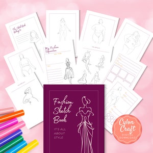 Fashion Sketch Book Journal Fashion Inspiration Doodle Sketch Fashion Drawing Fashion Ideas Different Women Body Type Fashion Draw Ideas