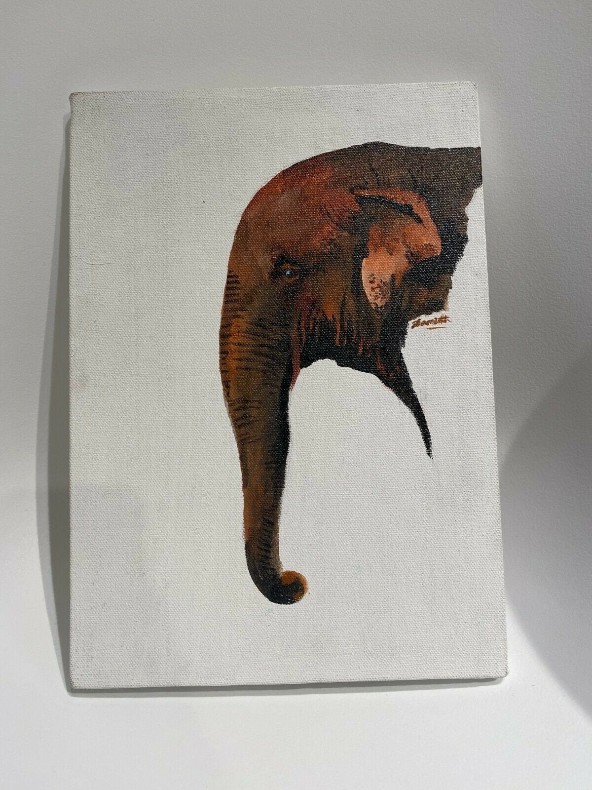 Elephant Canvas Wall Art Hand Drawing Elephant Home Decor