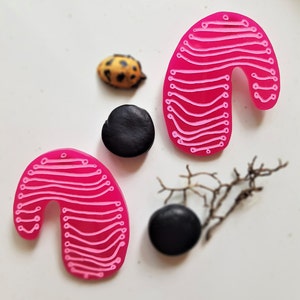Large Statement Drop Earrings Laser Cut  Acrylic
