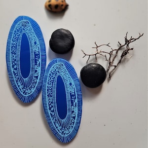 Large Statement Drop Earrings Laser Cut  Acrylic
