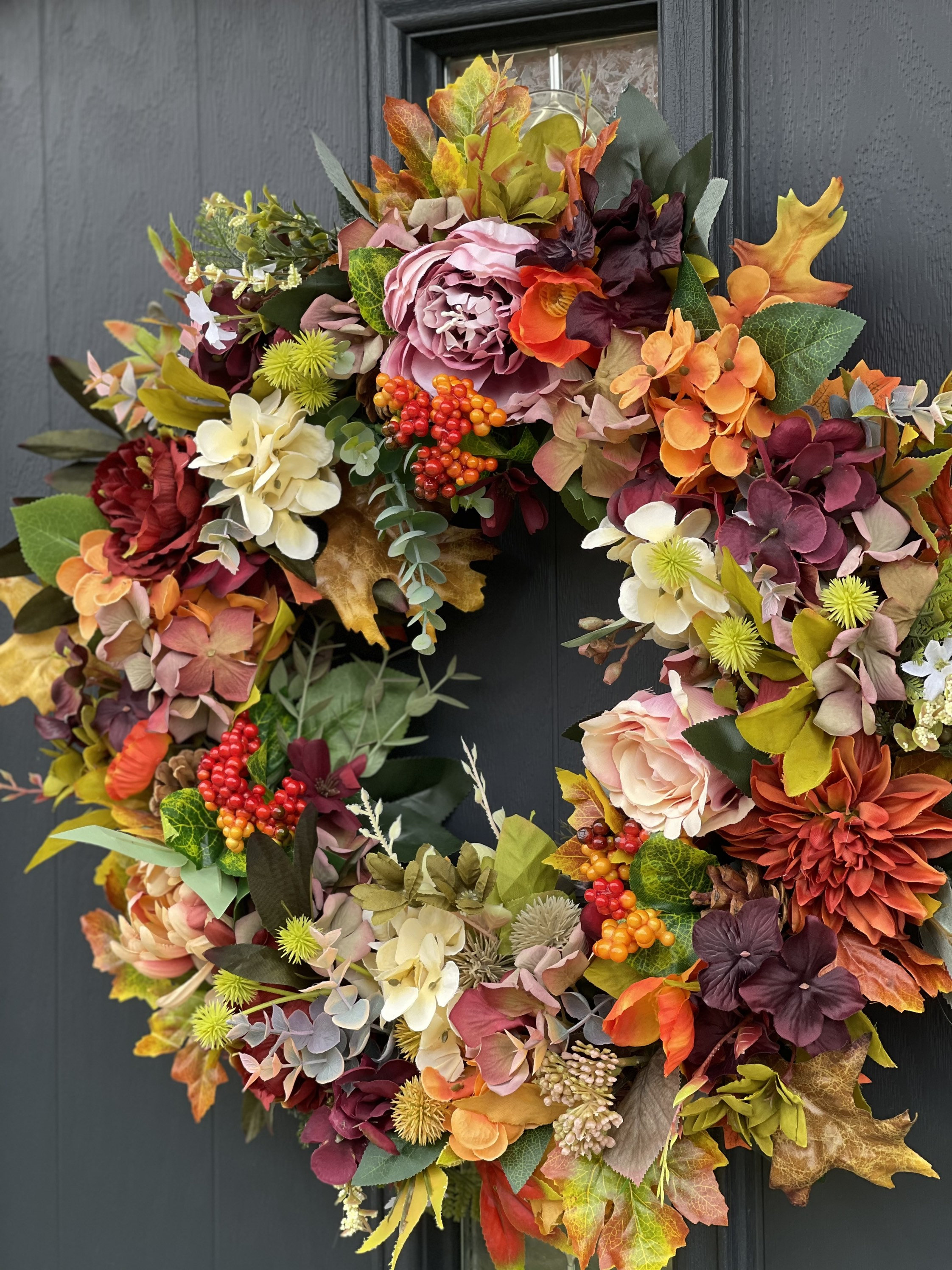 Large Autumn wreath Etsy