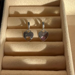 Mother and Daughter Heart Charms