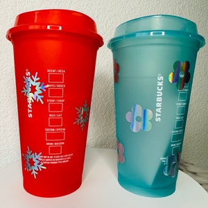 Colored hot cup, coffee cup, tea cup, hot drinks cup, colored hot cup, flower cup, hearts cup, reusable coffee cup image 5
