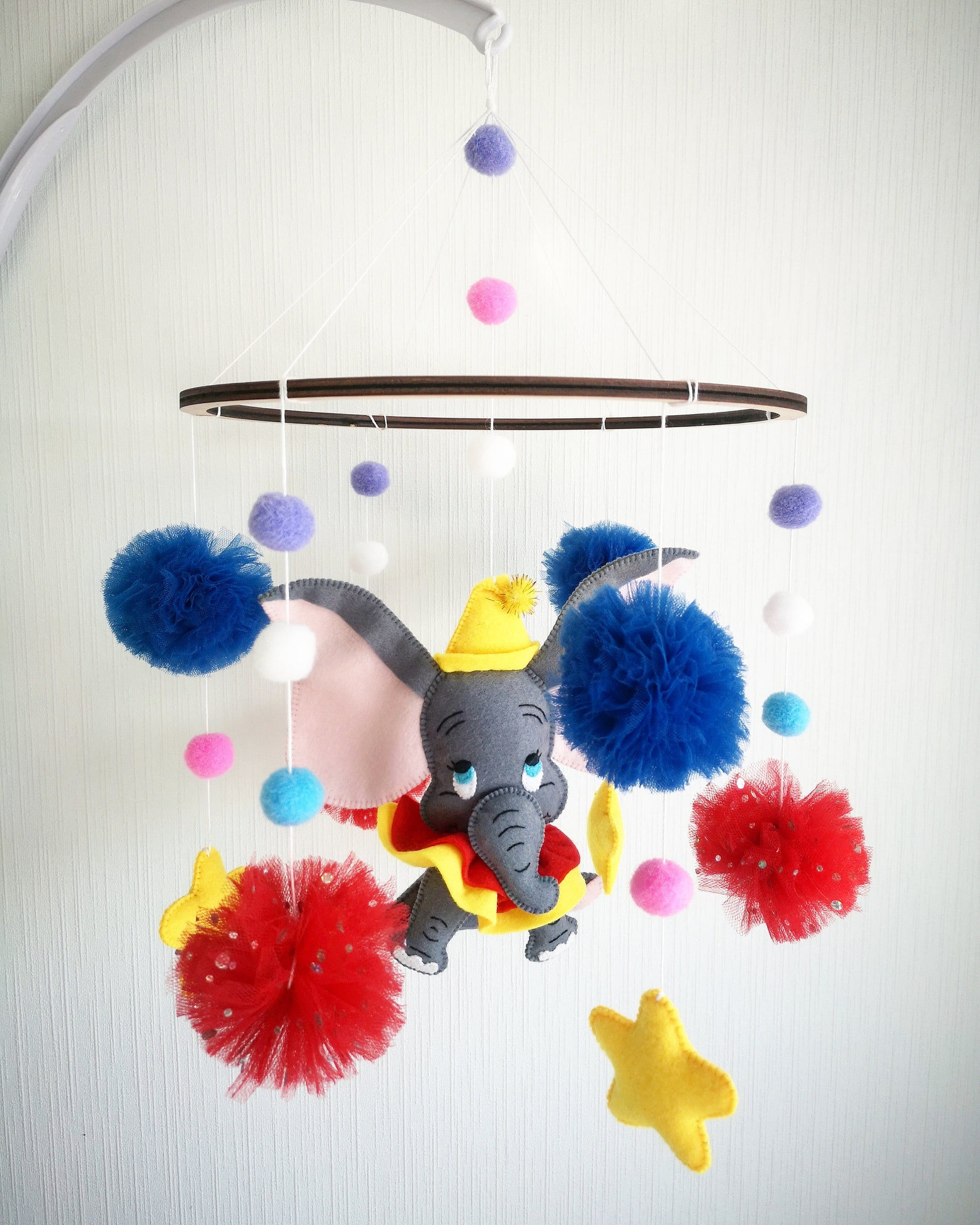 Dumbo baby mobile Disney Baby mobile Dumbo Nursery decor Etsy