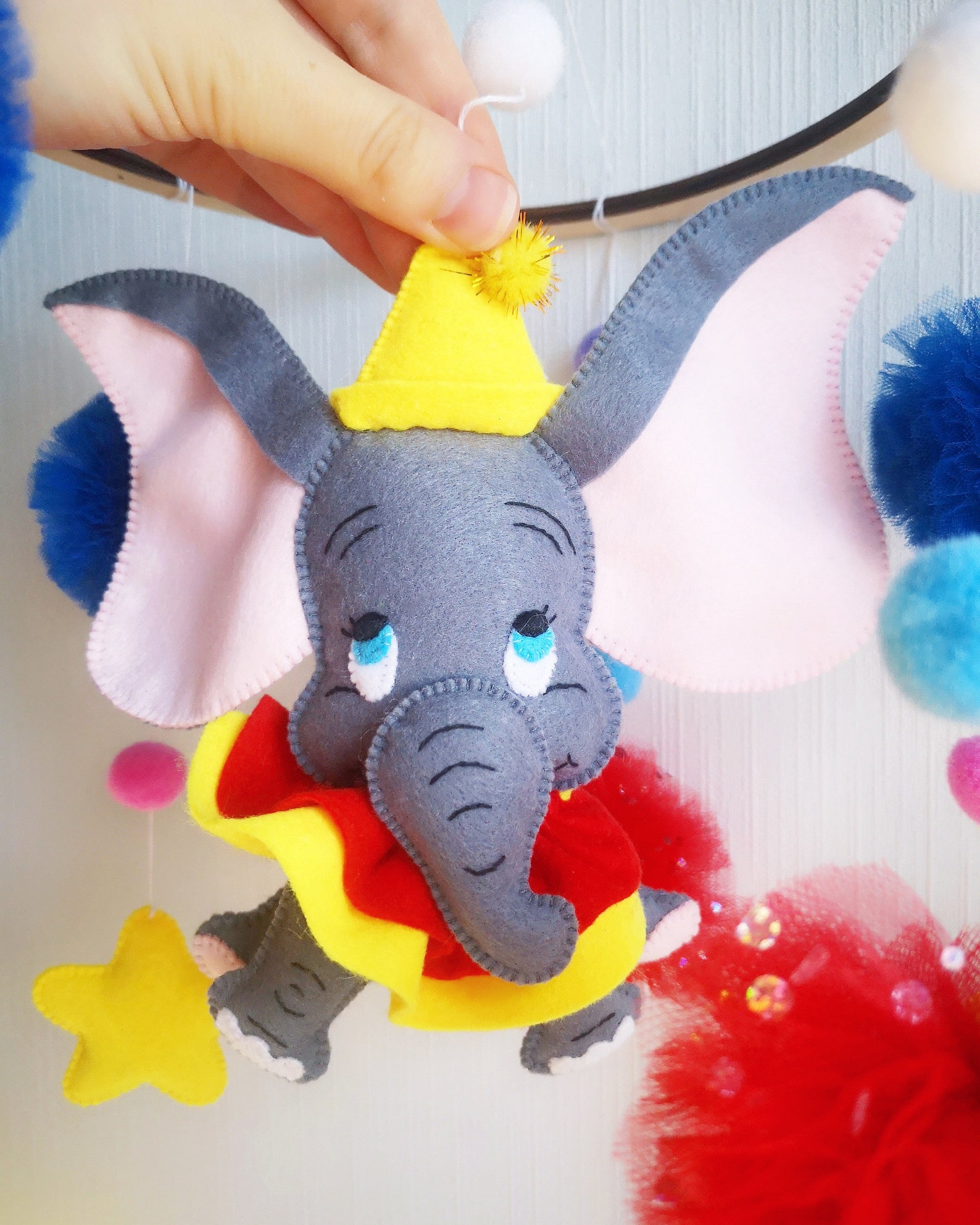 Dumbo baby mobile Disney Baby mobile Dumbo Nursery decor Etsy