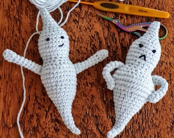 PATTERN ONLY | Halloween crochet decor | Cute ghost | Spooky | Crochet pattern - The Ghost Brothers