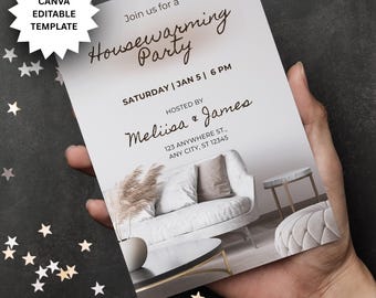 Minimalist Housewarming Invitation | Elegant Party Invite (Digital)