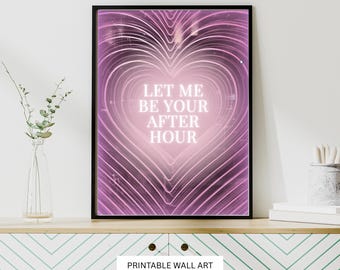 Moody Romantic Art Print: Afterhours Only Babe (Digital Download)