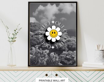 Out of Office Art Print: Black & White Landscape (Digital Download)