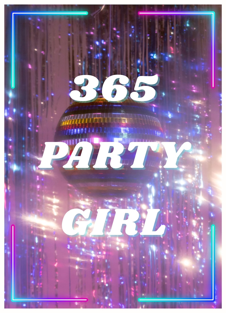 365 Party Girl | Printable | Charli XCX Brat 21st Birthday Card | Party ...