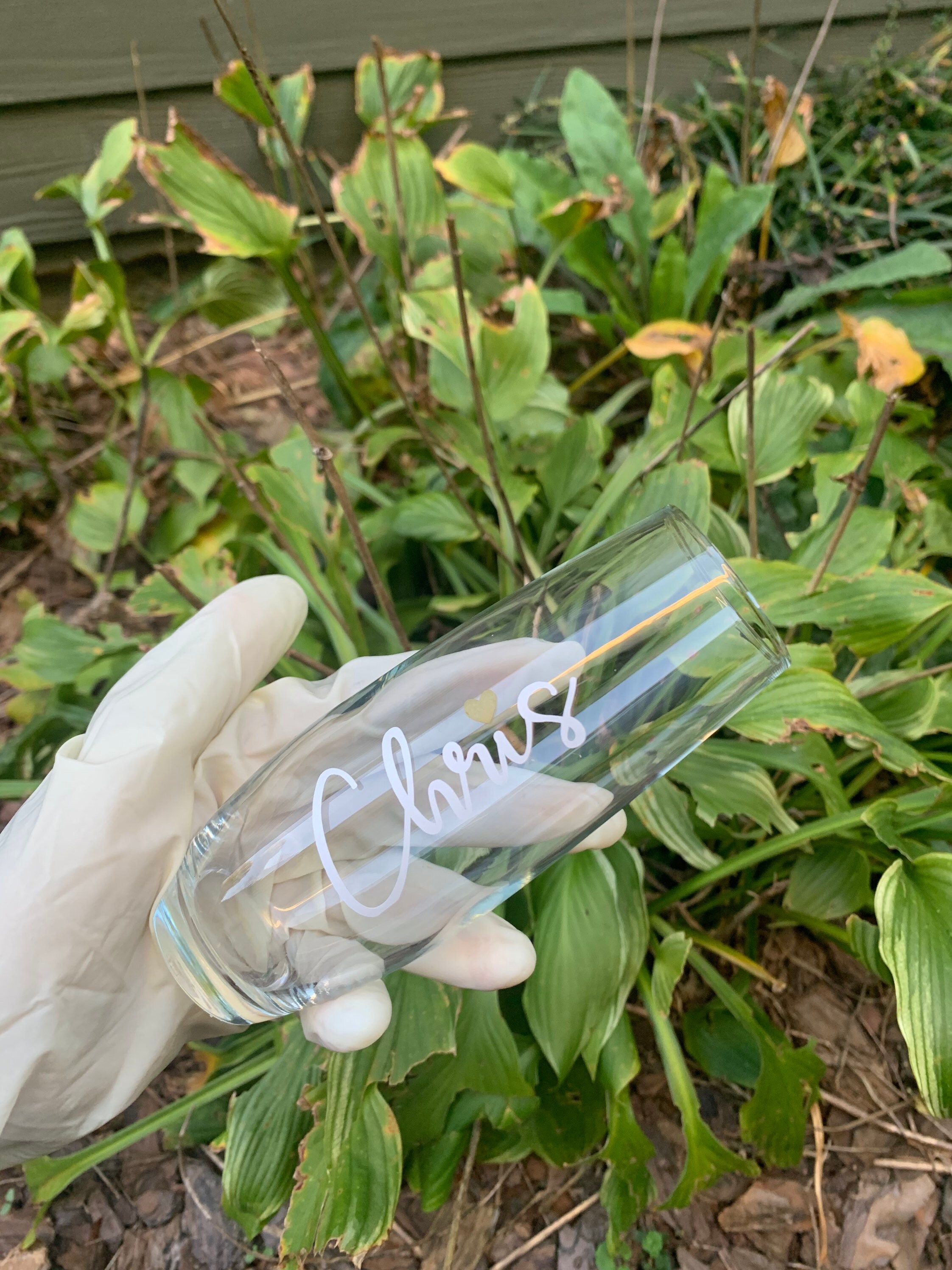 Personalized Elegant Wine Glass W/ Custom Names Etsy