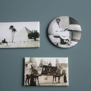 冷蔵庫用マグネット - エジプト - オリジナルのヴィンテージ写真から