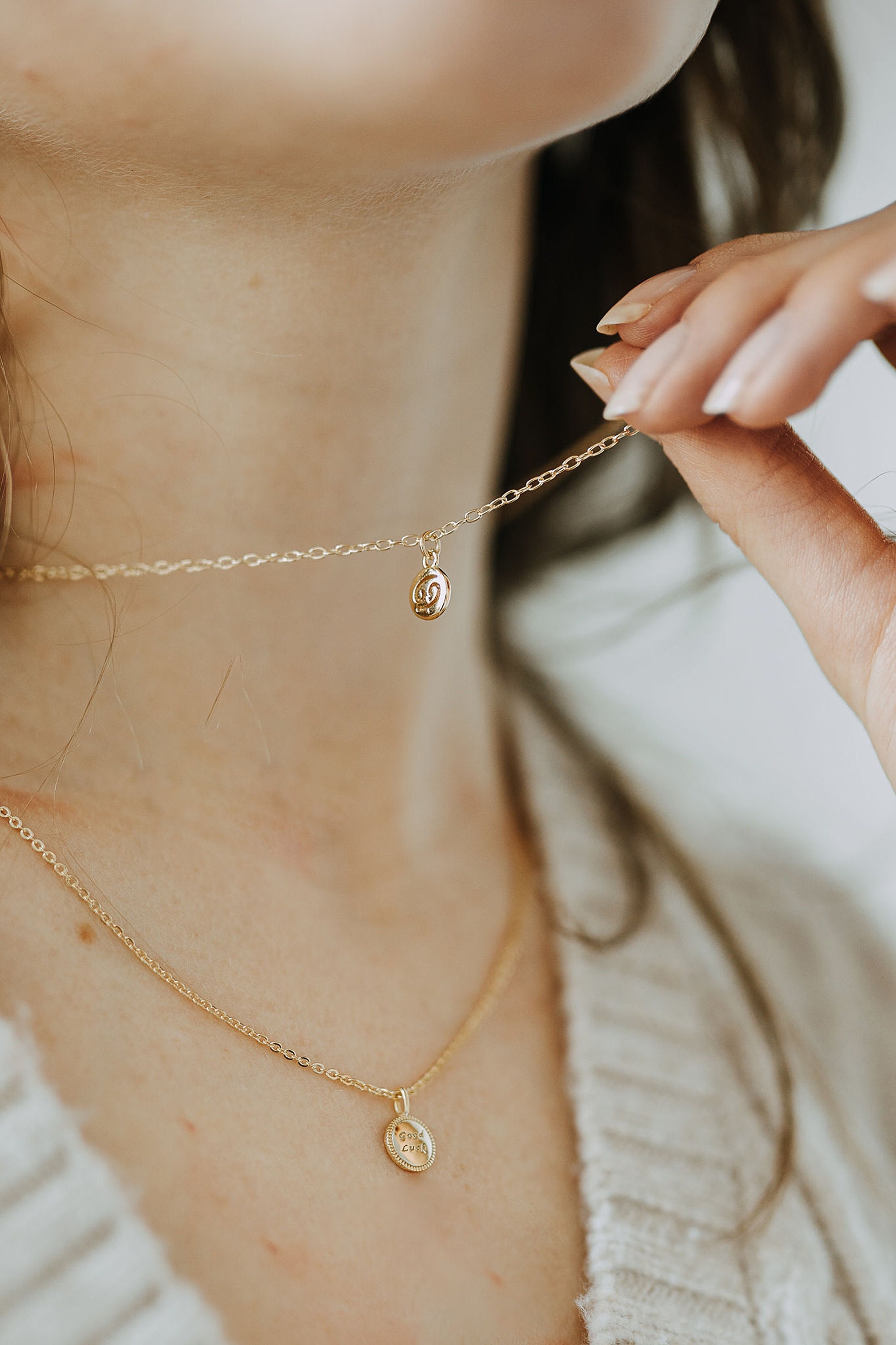 Dainty Zodiac Necklace L Gold Filled 