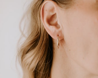 Classic Gold Filled Hoop Earrings l Gold Filled Earrings, Hoop Earrings, Small hoop Earrings, Gold Hoop Earrings, Huggie Hoop Earrings