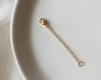 18k Gold Filled Necklace Extender – 2 Inch Layering Chain Accessory