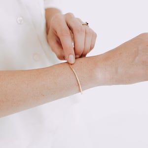 Gold Herringbone Bracelet,  18k Filled Flat Chain Dainty Stacking