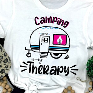 Camper Life is my Therapy SVG and Sublimation design, Camping trailer, Camp Life, Trailer, Forest, Vacation, Cricut Silhouette Digital file