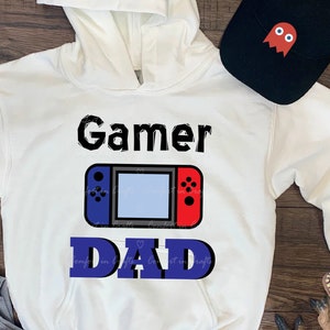 Gamer Dad SVG Game controller SVG Fun dad design Fathers Day gift design T-shirt design Cricut Silhouette Digital cut file