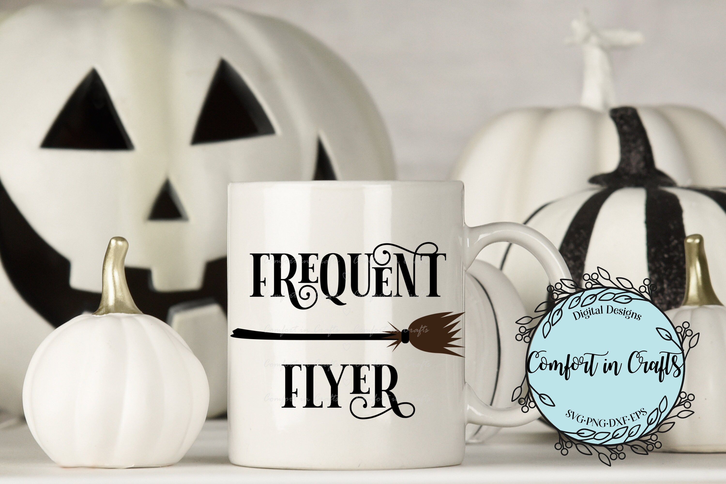 Frequent Flyer SVG Halloween Witch SVG Broom SVG T-shirt - Etsy