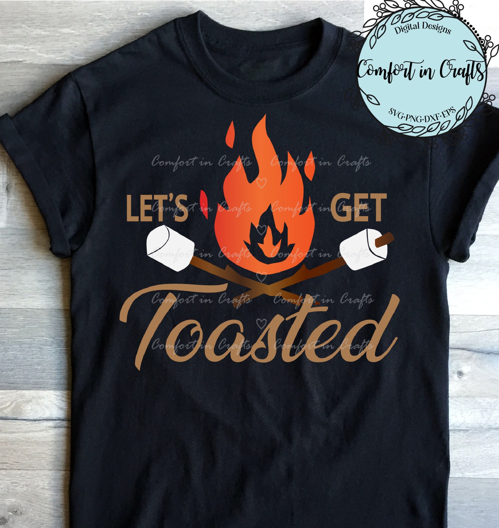 Let's Get Toasted SVG Sublimation PNG printable Cricut | Etsy