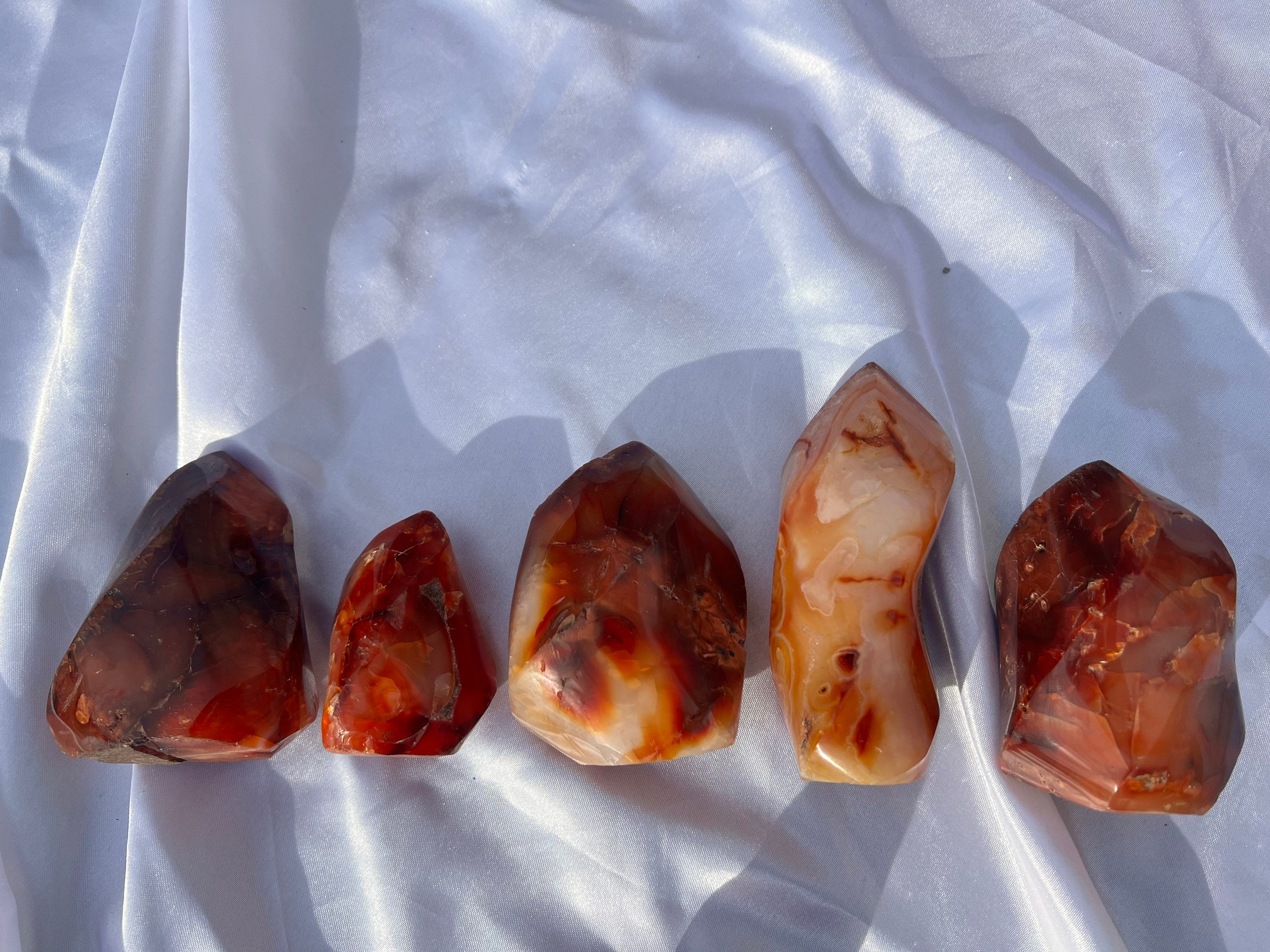 Carnelian Flame Crystal Carving - Carnelian Carved Flame