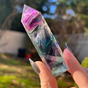 Fluorite Towers | Rainbow Fluorite Towers | Rainbow fluorite | Fluorite points | Rainbow fluorite points | Crystal towers | Polished crystal