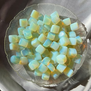 Opalite Cubes | Opalite synthetic opal | Rainbow Opalite cube
